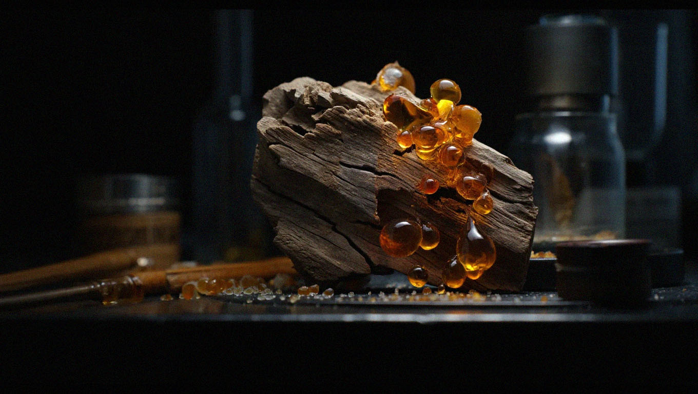 fossilized amber